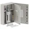 Single chassis, apex, 24Pole, 200A MCCB Twin, 6 Modules, grey, 800x600x200mm