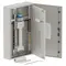 Single chassis, apex, 36 Pole, 160A Isolator Twin, 6 Modules,grey,1000x600x200mm