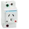 DIN mount 10A socket