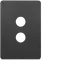 Allure 2 Gang Switch Cover MB