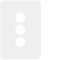 Allure 3 Gang Switch Cover MW