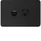 Allure  Single GPO 20A Matt Black