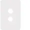 Allure 2 Gang Switch Plate MW