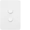 Allure 2 Gang Switch Plate cw mechs MW