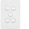 Allure 5 Gang Switch Plate cw mechs MW