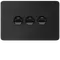 Allure 3 Gang IP44 Plate Horiz MB