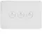 Allure 3 Gang IP44 Plate Horiz MW