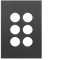 FIN 6 Gang Switch Cover MB
