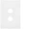 FIN 2 Gang Switch Plate MW