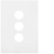 FIN 3 Gang Switch Plate MW