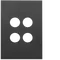 FIN 4 Gang Switch Plate MB