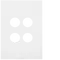 FIN 4 Gang Switch Plate MW