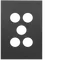 FIN 5 Gang Switch Plate MB