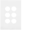 FIN 6 Gang Switch Plate