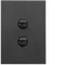 FIN 2 Gang Switch Plate cw mechs MB