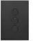 FIN 3 Gang Switch c/w 240v press mechs MB
