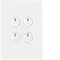 FIN 4 Gang Switch c/w 240v press mechs MW