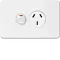 Silhouette 10A socket Horz + shutter