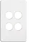 Silhouette 4G switch plate, no mech