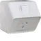 Socket IP53 single horizontal 15A