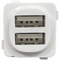 MU2AC-WH KASTA Data Comm USB Mechanisms