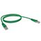 CERTECH Cat6 24AWG U/UTP RJ45 Patch Lead, 2m, Green PVC Jacket