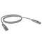 CERTECH Cat6 24AWG U/UTP RJ45 Patch Lead, 1.5m, Grey PVC Jacket