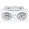 Ardene Duo 3-in-1 Bathroom Heater with Exhaust Fan and LED Light