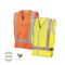 Recycled Hi-Vis Safety Vest with Reflective Tape – Frontier [ VEST-F-FRDNRVEST-O-L ]