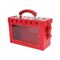 Group Lockout Lock Box 13 Hole with Clear Window – Volt Safety [ LOCKOUT-BOX-13-W-R ]