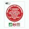 Mobile F-500 Extinguisher location sign – LI-ion Fire Solution [ SIGN-L-IDMOBF-500 ]