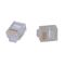 RJ MODULAR PLUG [100] PACK 6P6C ROUND SOLID CORE