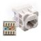 JACK, CAT5E, AUS, 8P8C, WHITE K/110 TERMINATION, (10)