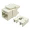 JACK, CAT6 KEYSTONE, 8P8C 110 TERMINATION, WHITE