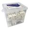 CAT6 AUS JACK, 8P8C, WHITE K/110 TERMINATION, [50] PACK