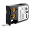 LABEL, PRE-SIZED POLYESTER BLACK ON WHITE 12 x 38mm [185]