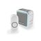 DOORBELL, WIRELESS SILVER GREY & PUSH BUTTON 150m