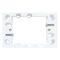 MOUNTING BLOCK,SHALLOW WHITE 18mm (20)
