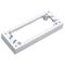 MOUNTING BLOCK, QUAD, WHITE 25mm (5)