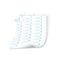 SHEET LABELS, WRAP, LAMINATED POLY, WHITE, 54 x 23mm [1008]