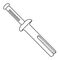 METAL PIN ANCHOR, 5 x 25mm MAX FIXTURE THICK 3mm [100]