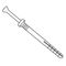 NYLON ANCHOR, 6 x 40mm INSTALLATION HOLE 6mm [200]