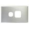 POWER POINT COVER PLATE SINGLE STAINLESS STEEL