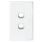 SWITCH, SLIM, VERTICAL, 2 GANG 16A, TWO WAY