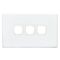 SWITCH PLATE ONLY, NO MECHS 3 GANG WITH COVER