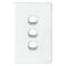 SWITCH, SLIM, VERTICAL, 3 GANG 16A, TWO WAY