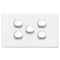 SWITCH, 16A, TWO WAY, 5 GANG