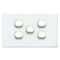 SWITCH, SLIM,HORIZONTAL,5 GANG 16A, TWO WAY