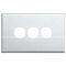 SWITCH COVER PLATE 3 GANG STAINLESS STEEL