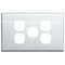 SWITCH COVER PLATE 5 GANG STAINLESS STEEL